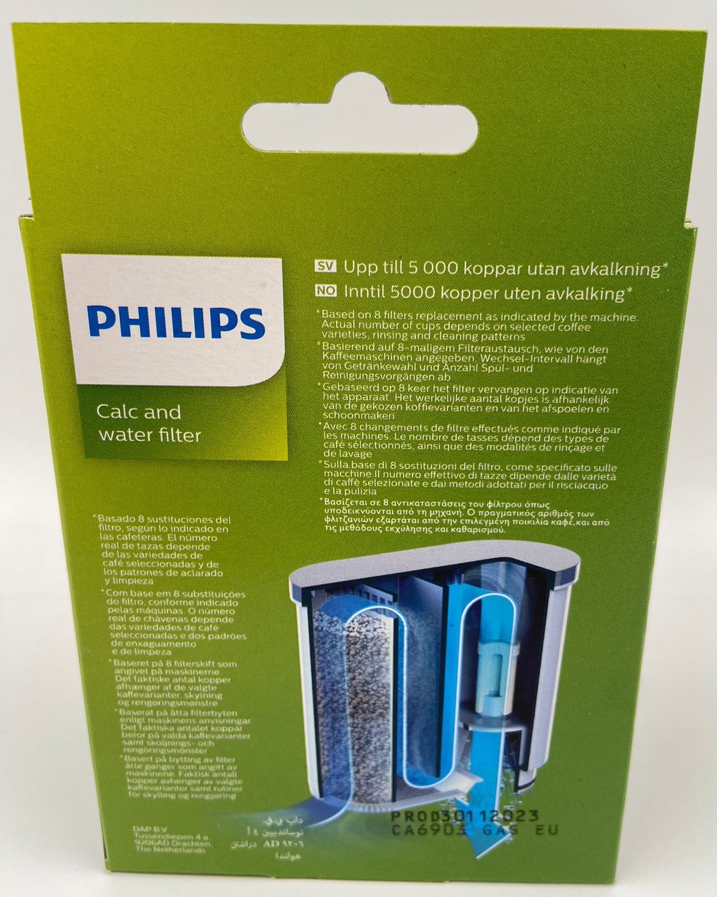 GAGGIA PHILIPS SAECO Filtro AquaClean CA6903/10