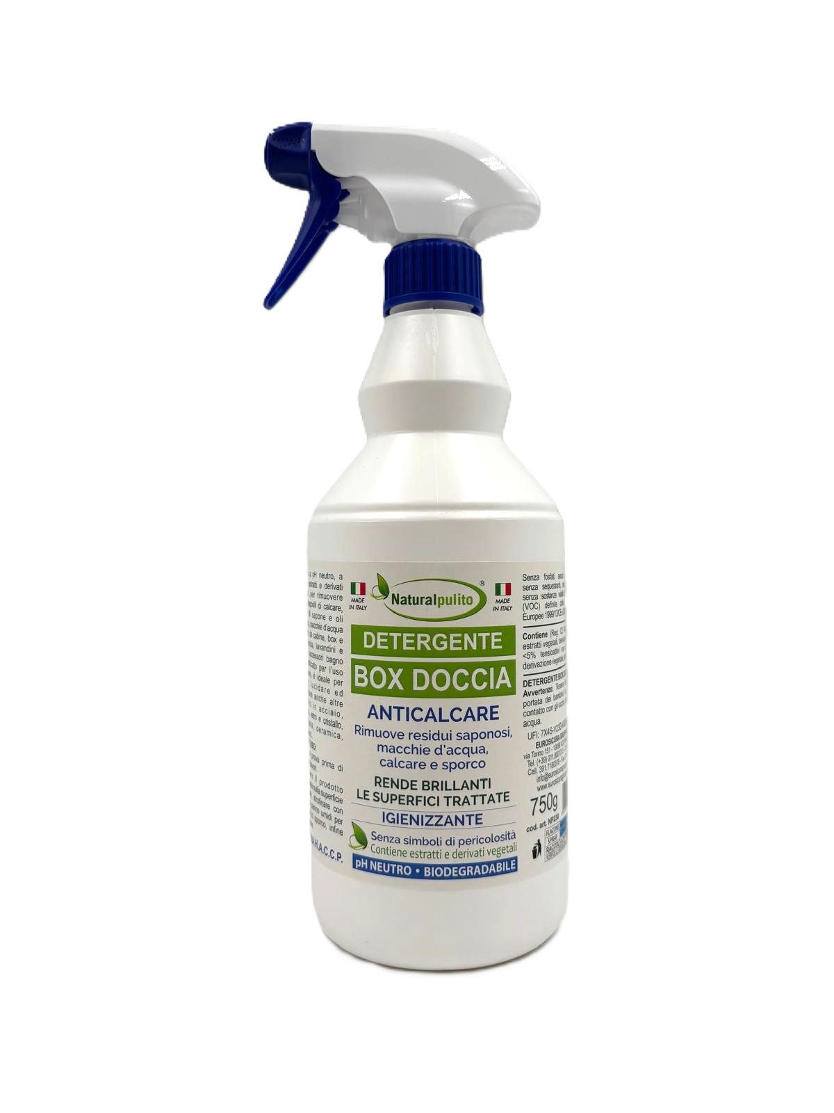 NATURALPULITO Detergente Box doccia 750ml