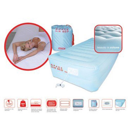 MACOM Space AIR BED Letto Da Viaggio Gonfiabile Singolo