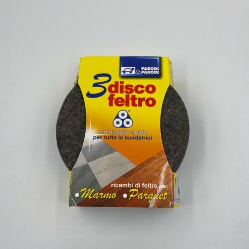 UNIVERSALE Set 3 Pz Spazzole in feltro fissaggio a pettine per Lucidatrice 130mm