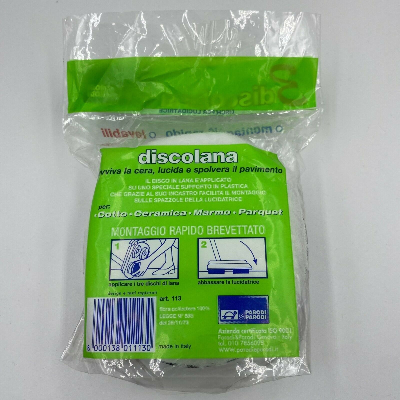 UNIVERSALE kit 3 Pz spazzole in lana lucidante a pettine per lucidatrice