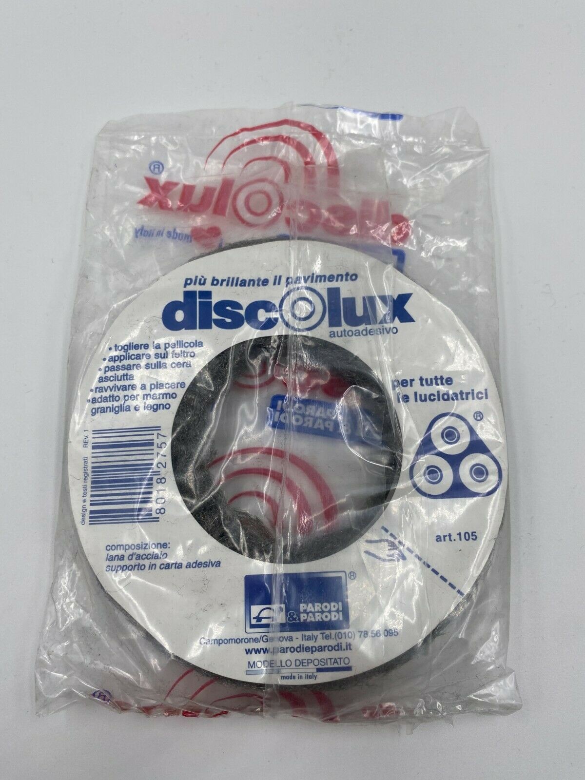 DISCOLUX Dischi in acciaio Adesivi per lucidatrice