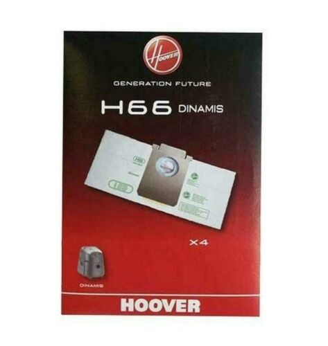 HOOVER Conf. 4 Sacchetti Bidone Aspirapolvere H66 Dinamis