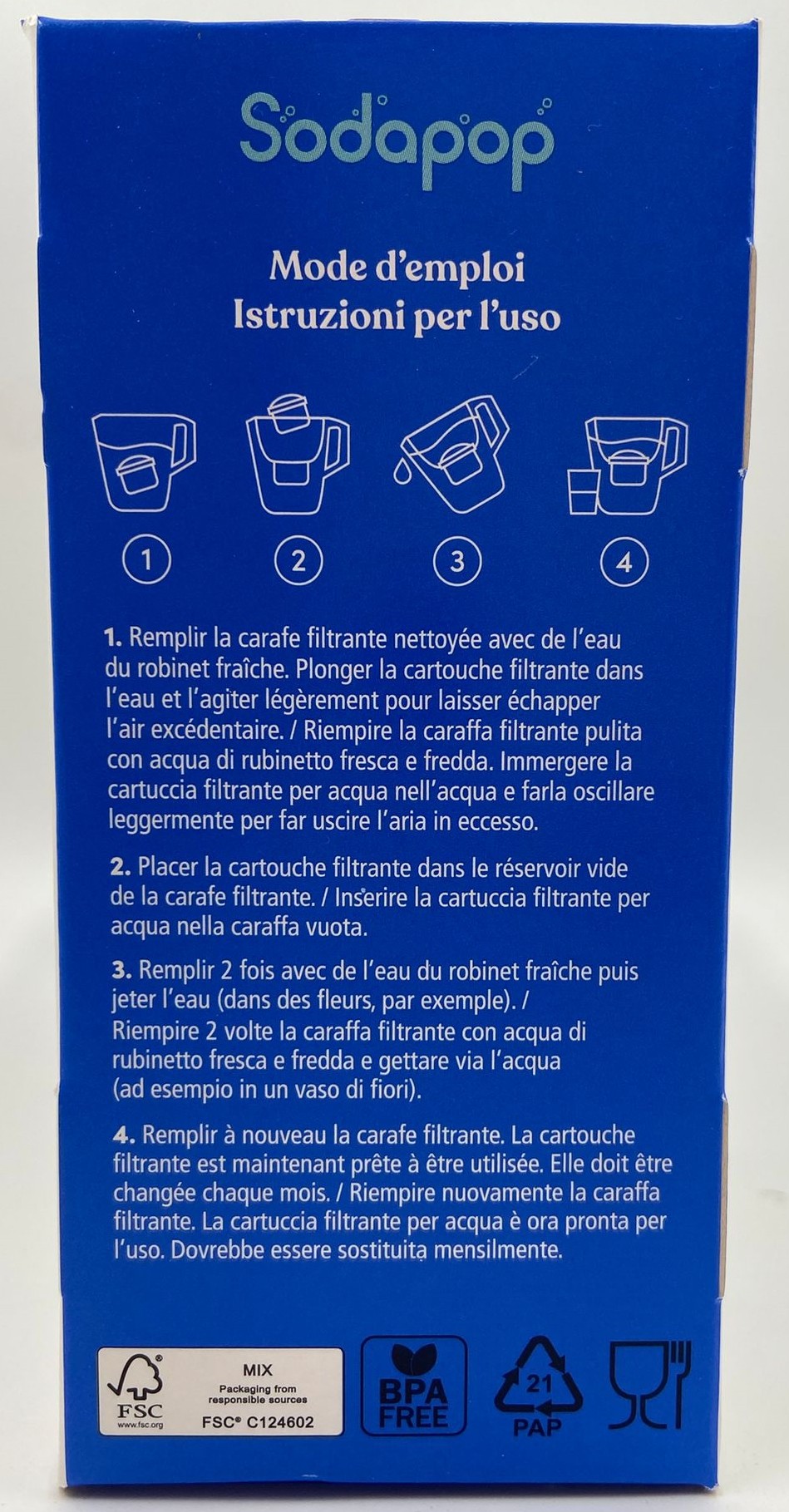 SODAPOP Filtri caraffa compatibili Brita