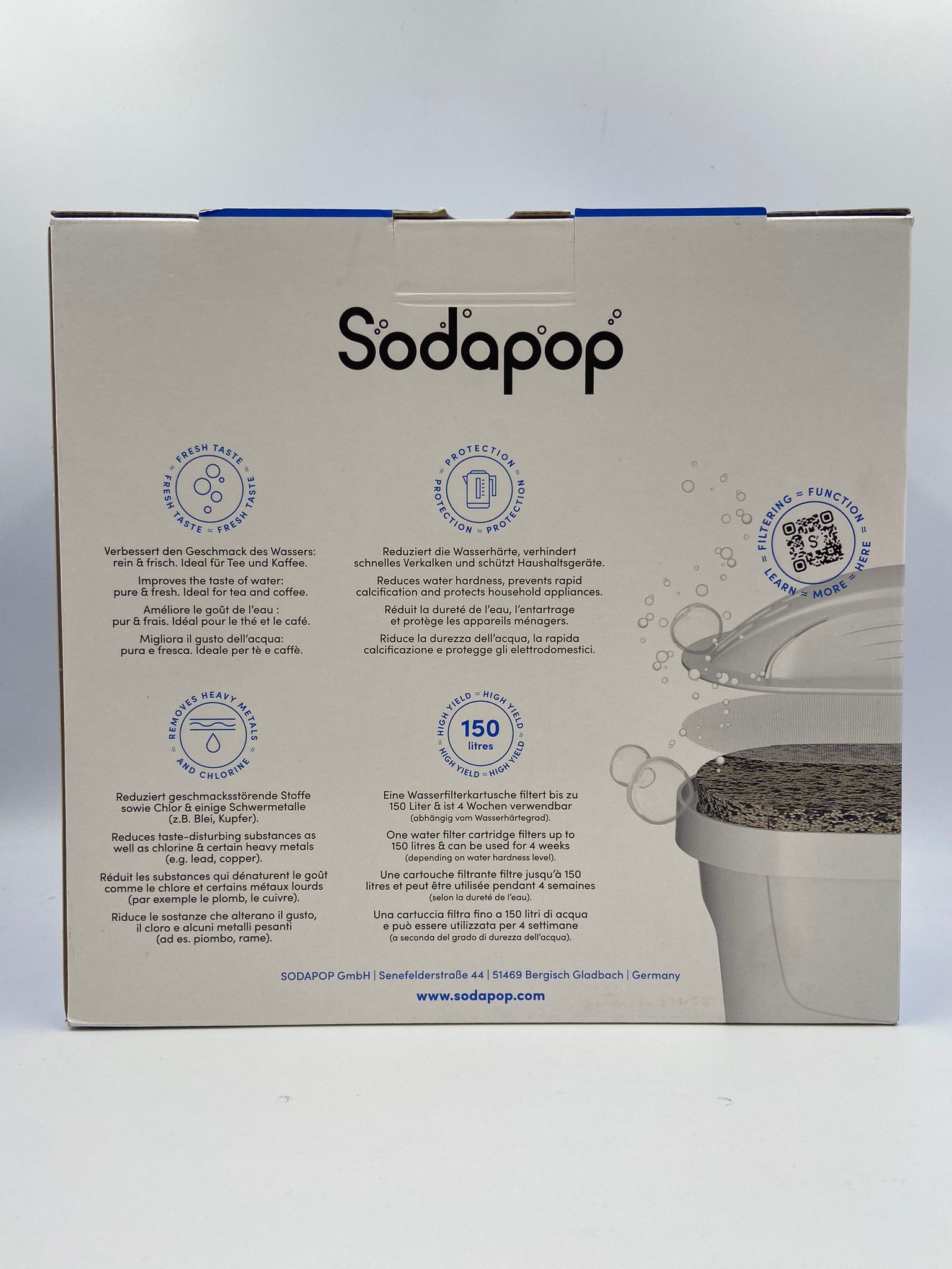 SODAPOP Caraffa Filtrante Selina
